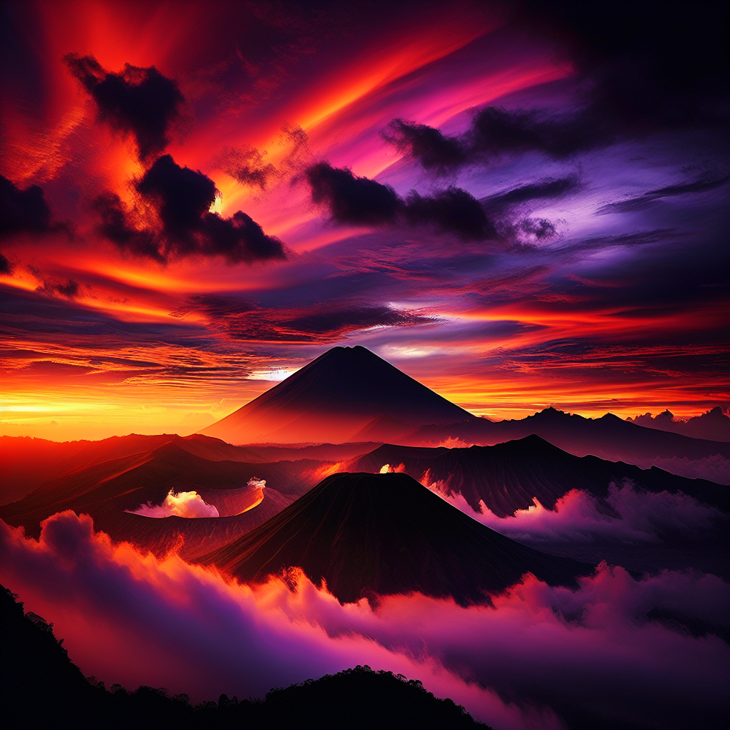 Volcano landscape